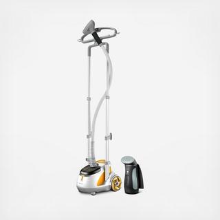 Professional Dual-Bar Garment Steamer and Handheld Travel Steamer