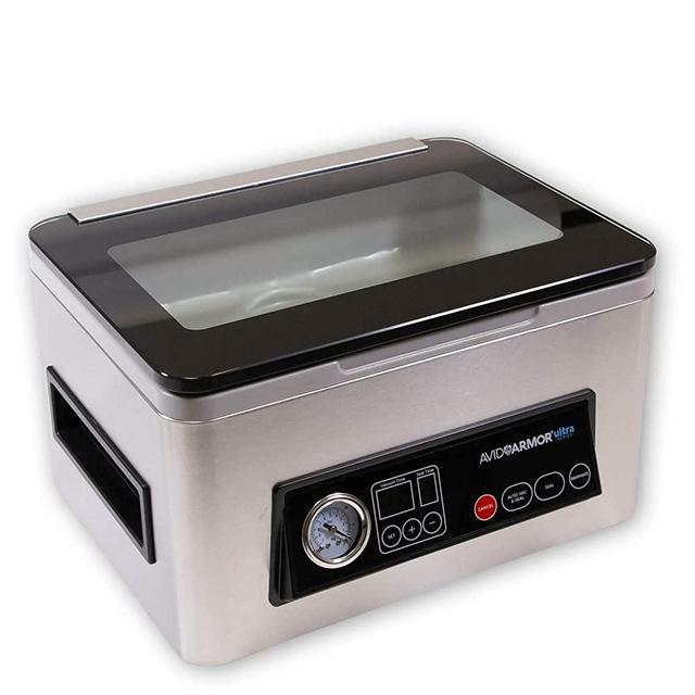 NEW! Avid Armor Chamber Vacuum Sealer Model USV20 Ultra Series, Compact Size Perfect for Liquid-Rich Wet Foods Fresh Meats, Marinades, Soups, Sauces and More. Vacuum Packaging the Professional Way