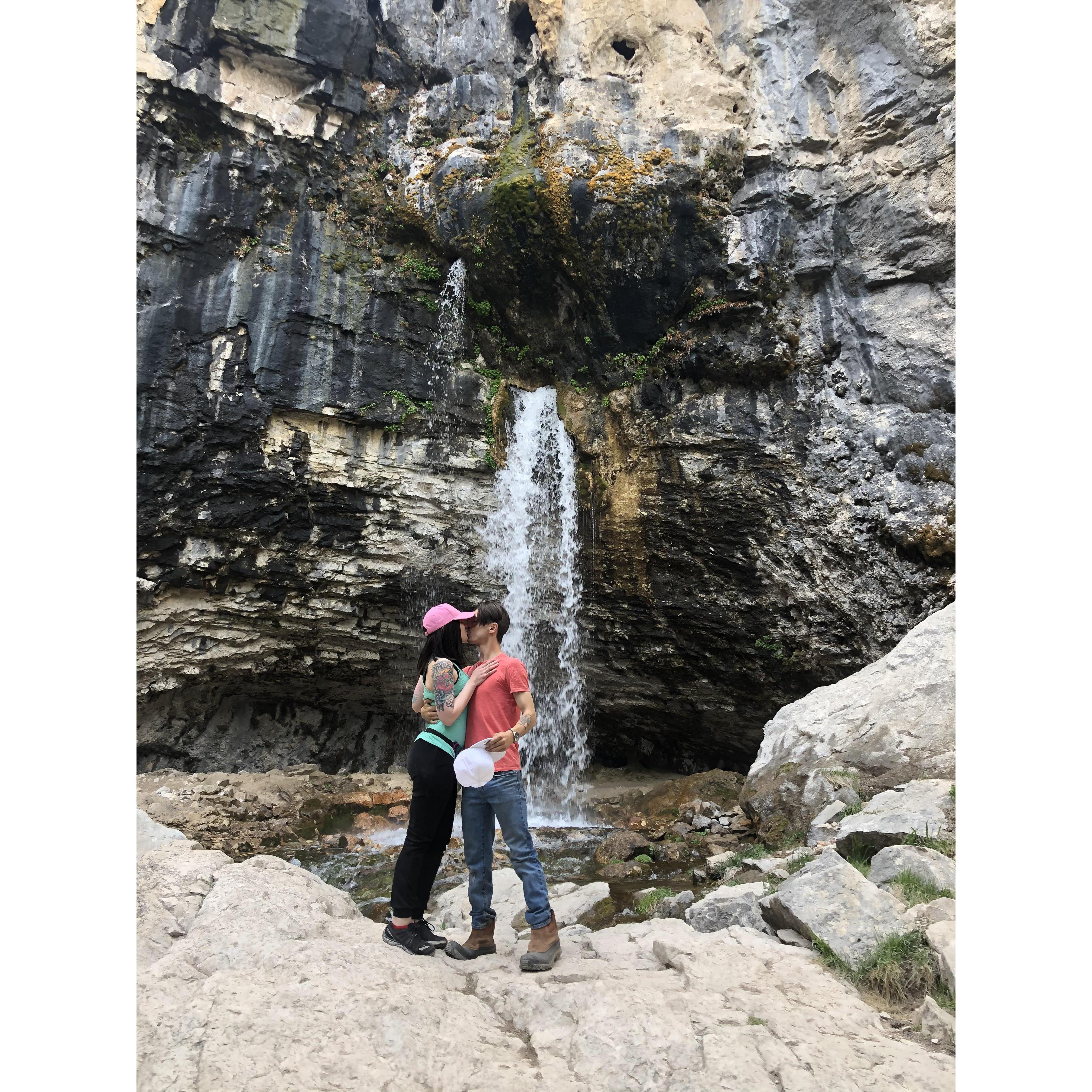 Right after Anthony proposed at Hanging Lake!