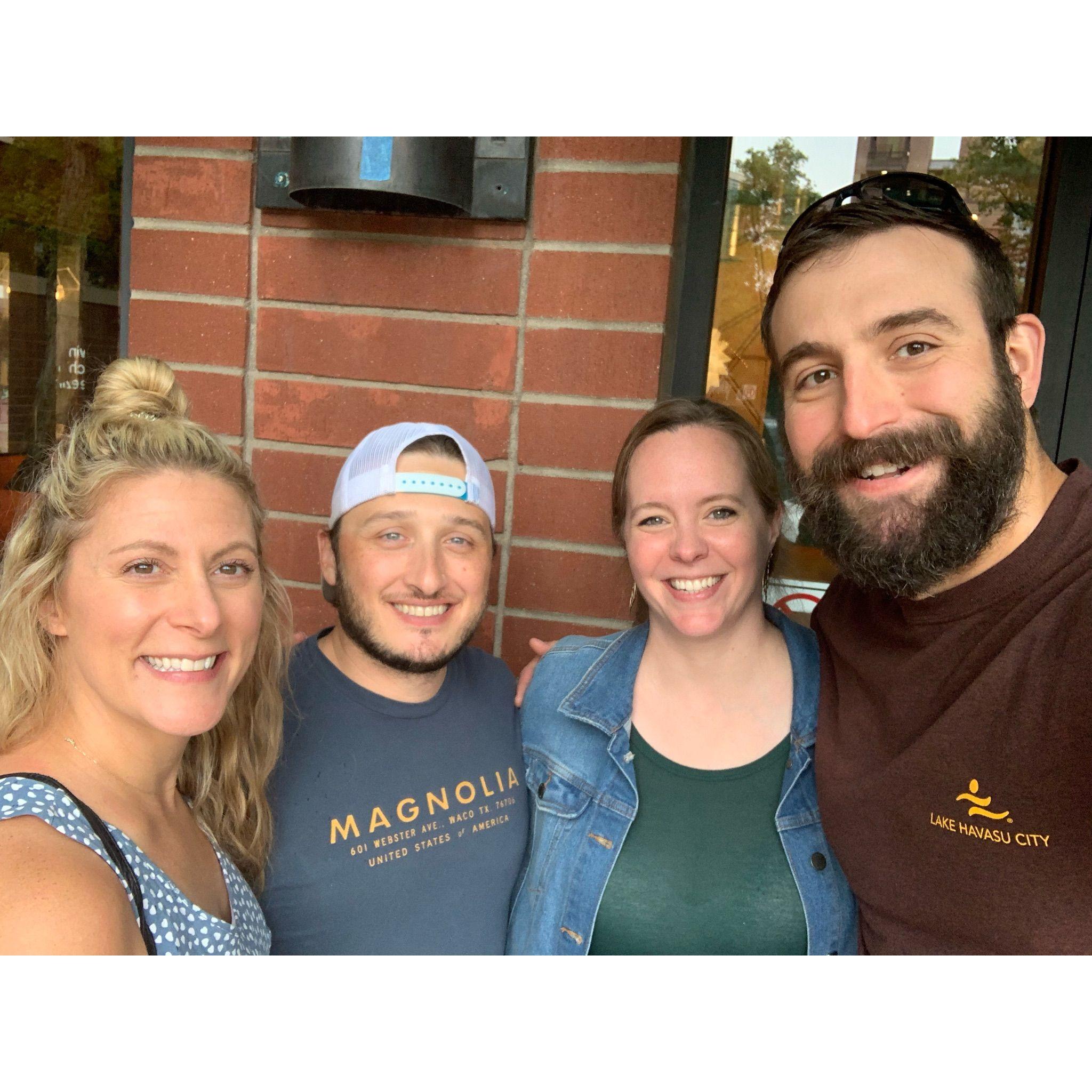 Lunch with Shad's best friend Pat and his wife Callie in Arizona.