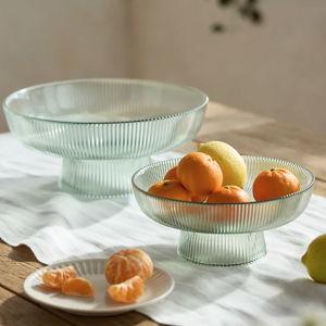 Glass Pedestal Serving Bowl - Small