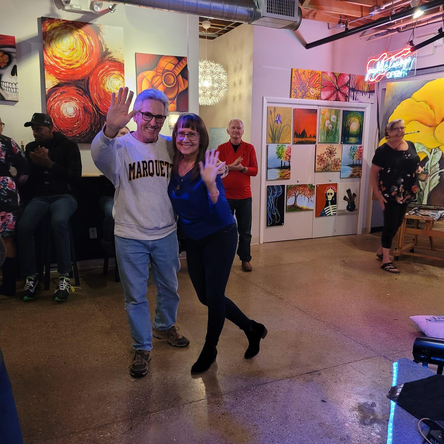 An afternoon in Lake Geneva, hanging out and dancing with friends.