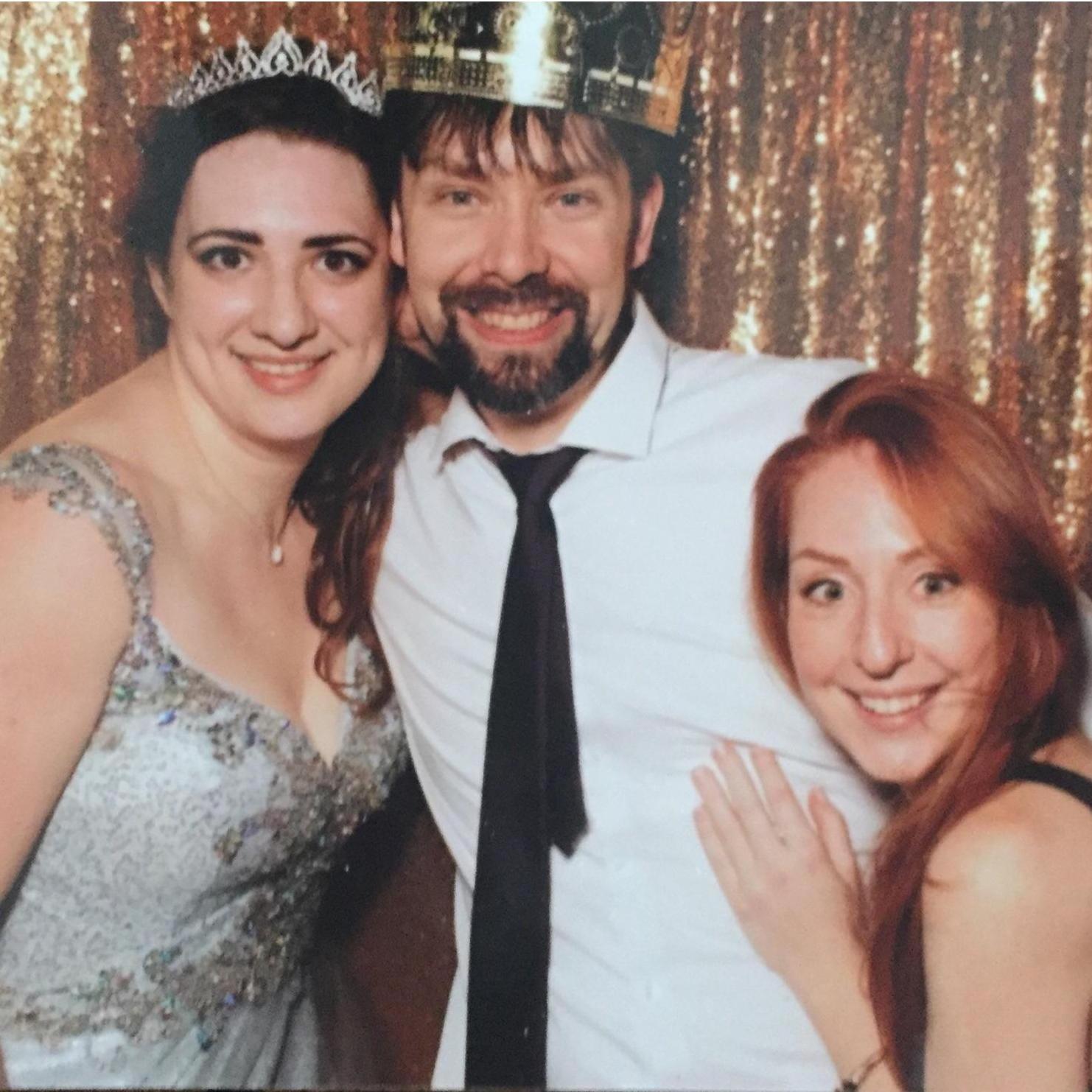 Lexy's friends Ashley and Ryan, at their extremely fun wedding.