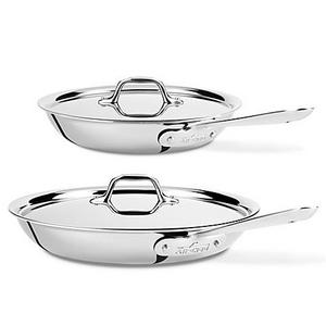 All-Clad Stainless Steel 12-Inch Fry Pan with Lid