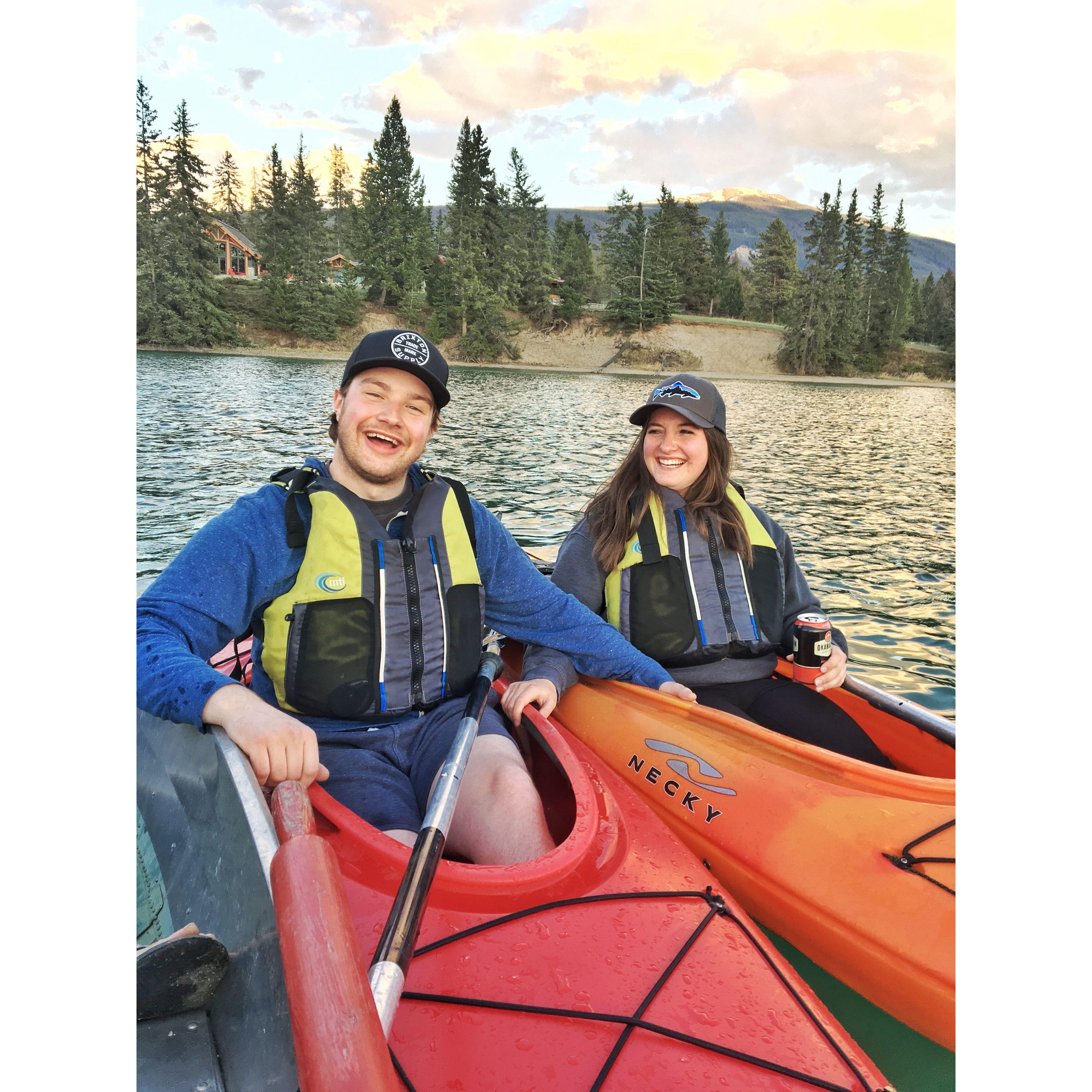 My first time at in Jasper at the family cabin