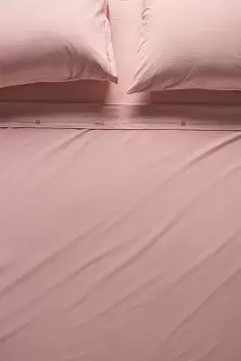 Taylor Organic Cotton Percale Embroidered Sheet Set​