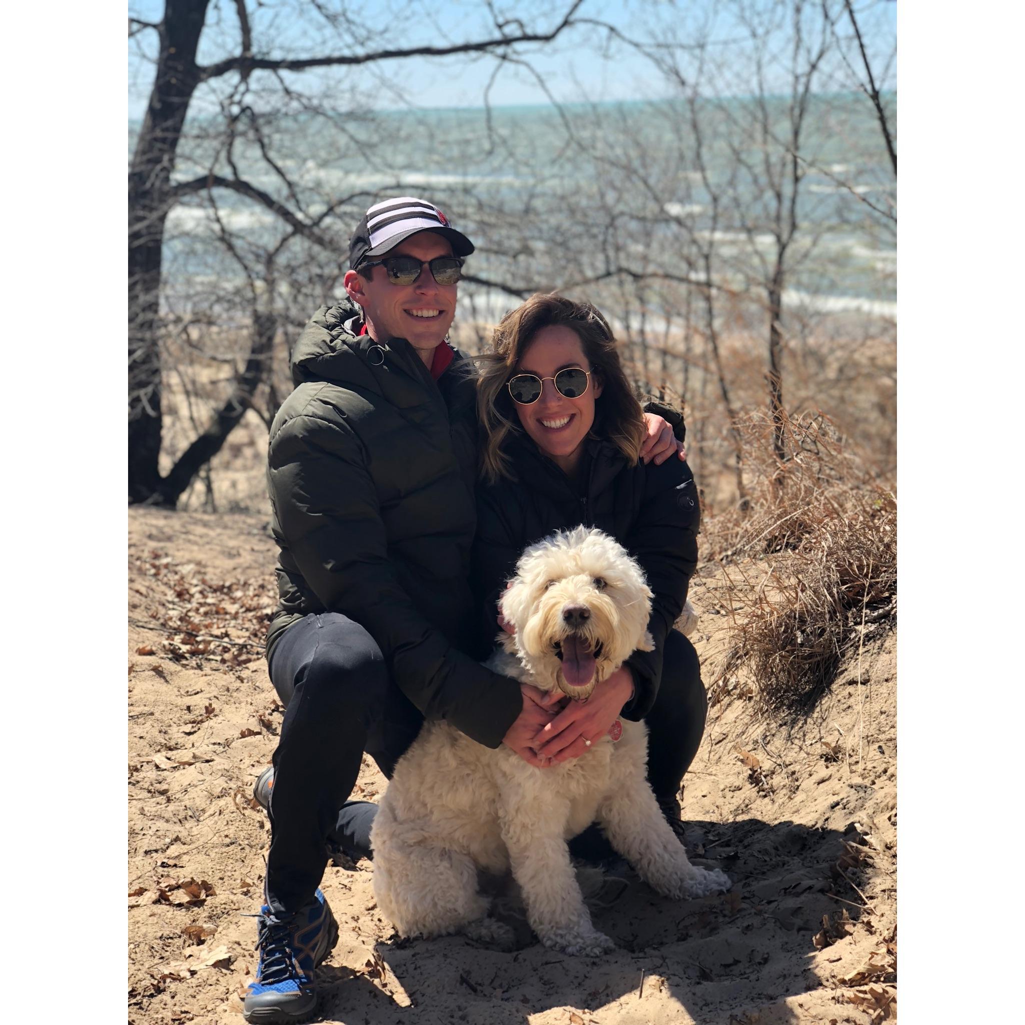 Moments after Anthony proposed and Kristen said "YES!!!" - April 28, 2018