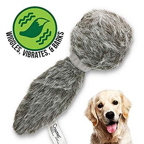 Hyper Pet Doggie Tail Interactive Plush Dog Toys (Wiggles, Vibrates, and Barks – Dog Toys for Boredom and Stimulating Play,Color Varies)