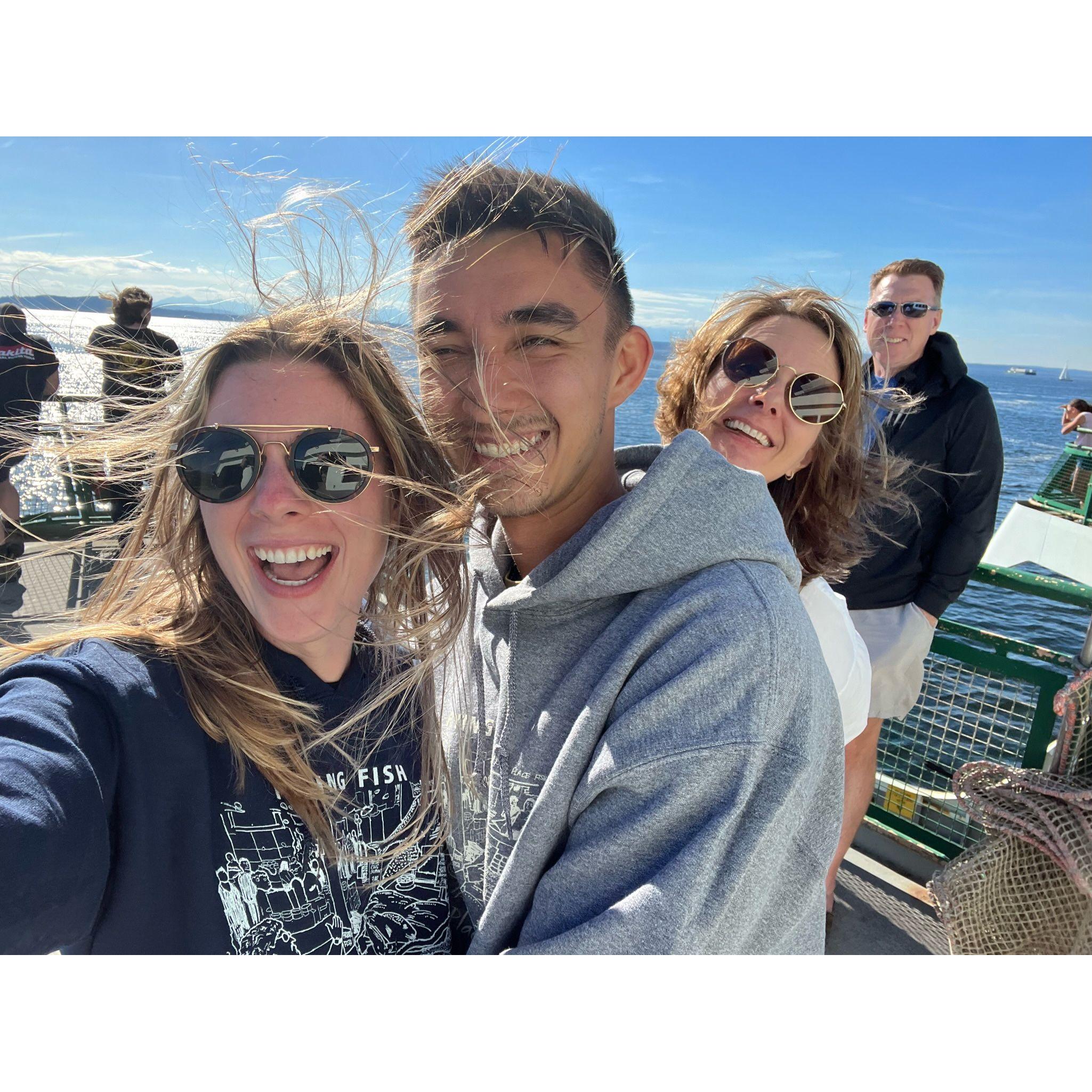 seattle - took a ferry ride to an island where we had some pretty dope poke and ice cream #westcoastbestcoast