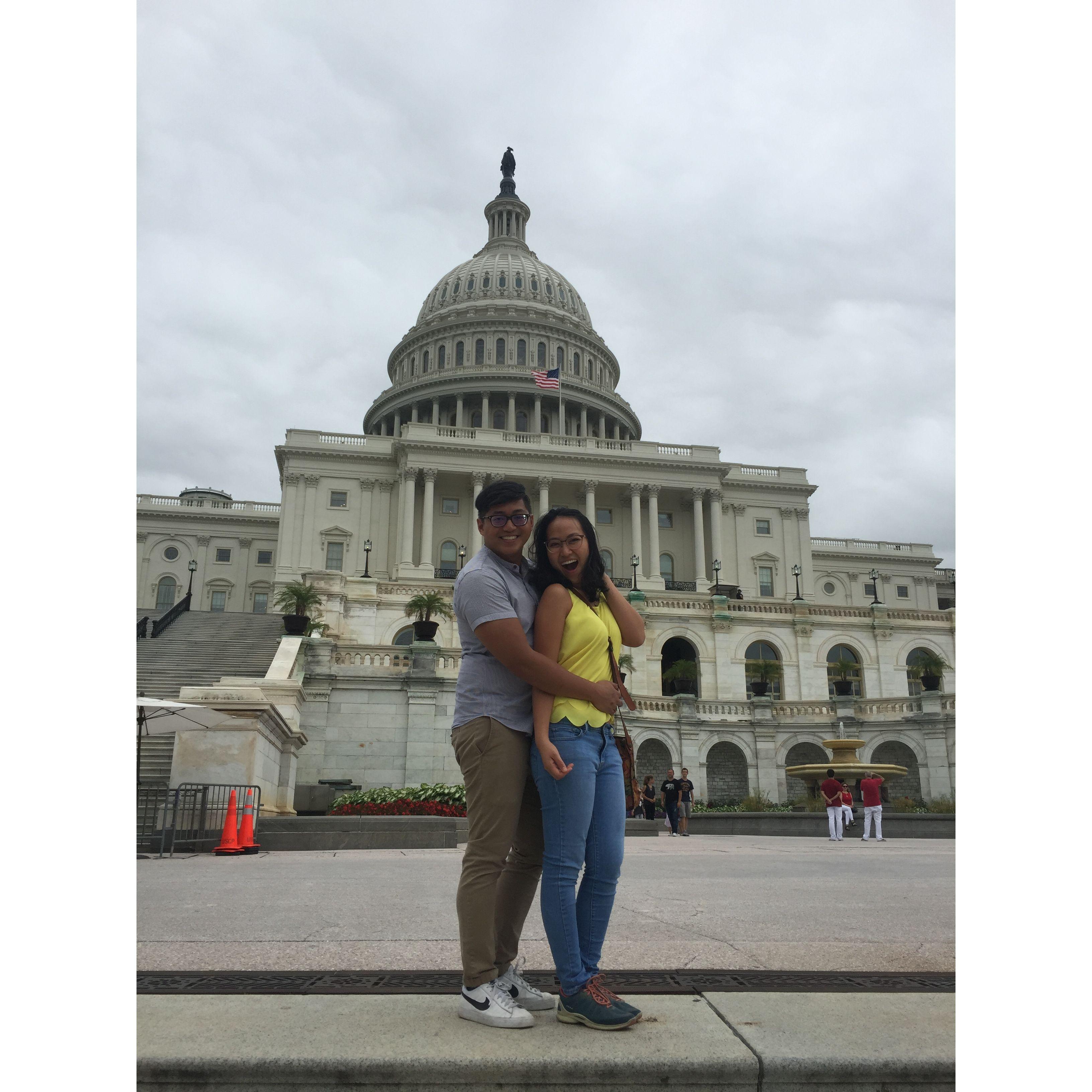 Mai's first time visiting Matt family in DC - Aug 2017