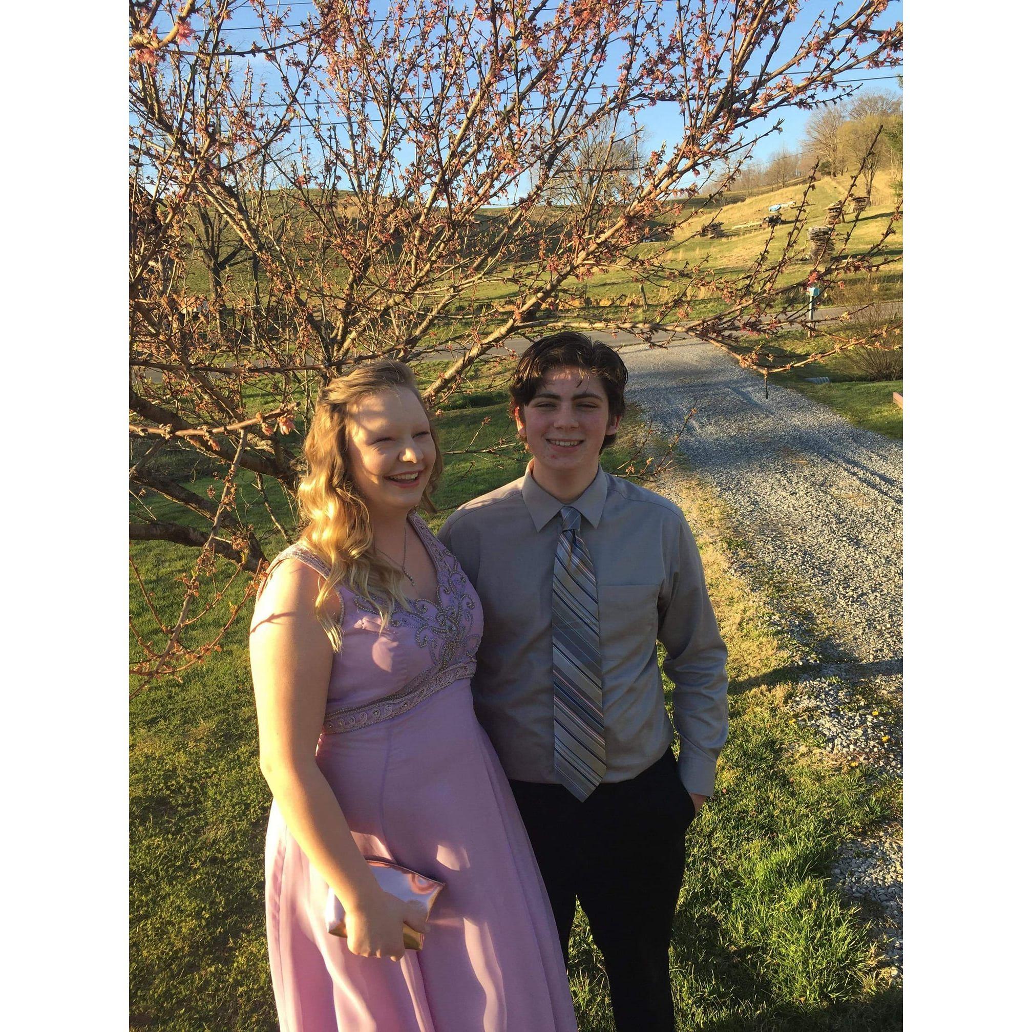 Military ball :)    **Actually wore mom's wedding dress for this!