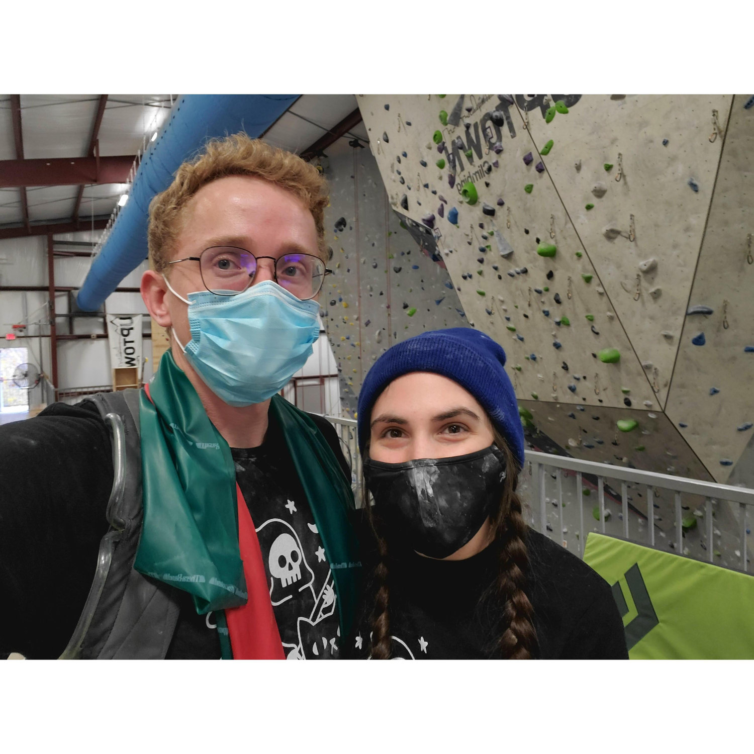 Aubrey convinced me to start climbing. Shocker there.