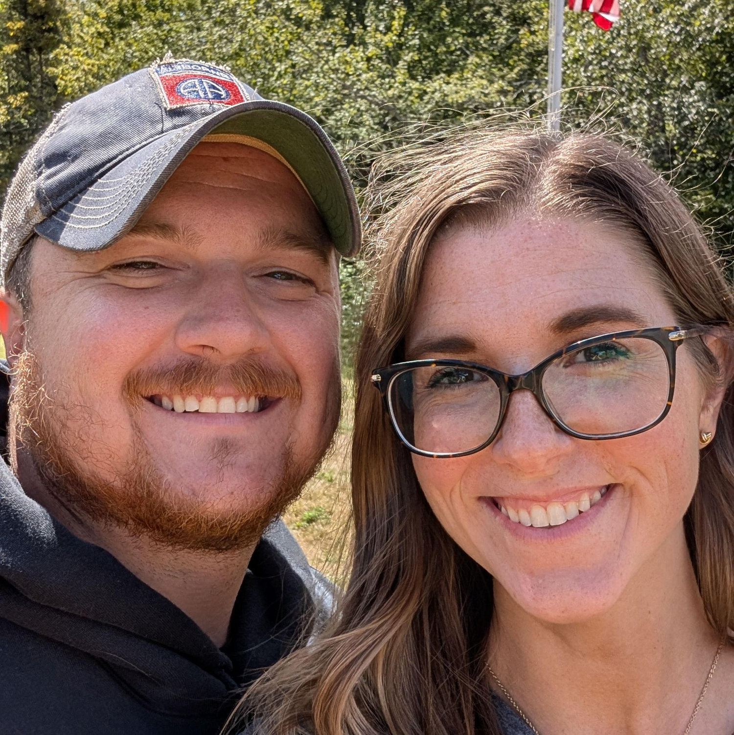This was Christy's first time in Maine and the weather was showing off.