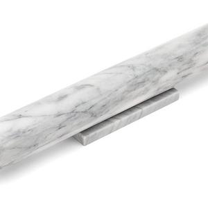Fox Run 11711 Marble, French Rolling Pin and Base, White