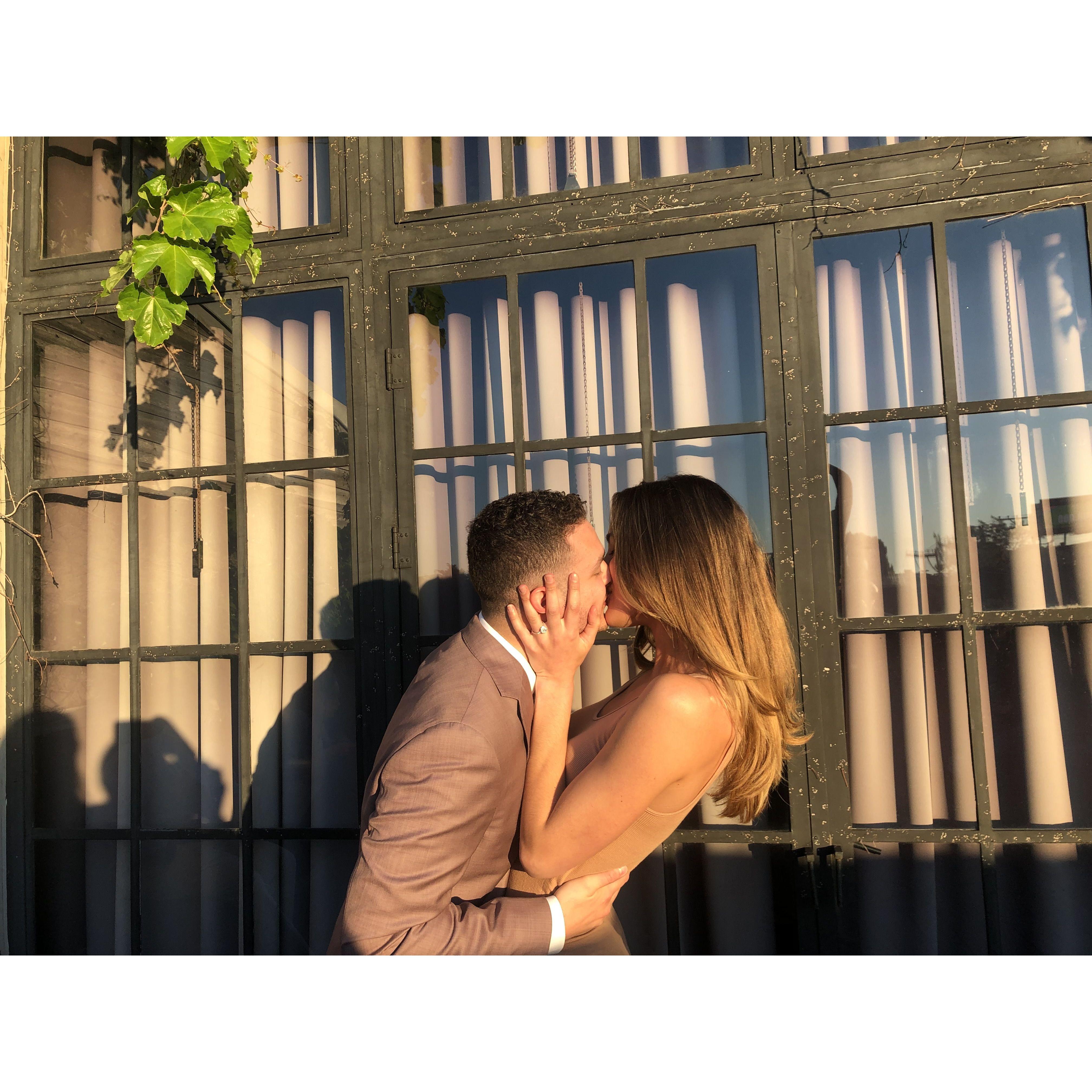Engagement day bliss.