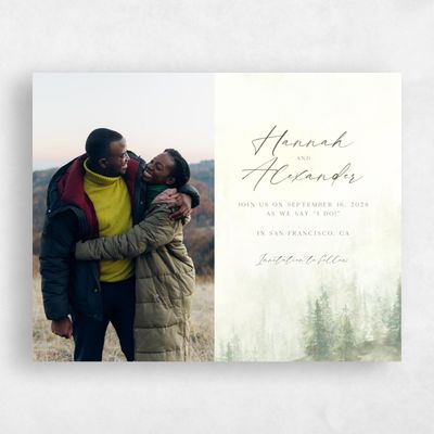 Forest, Green Wedding Save the Date - Forest Photo