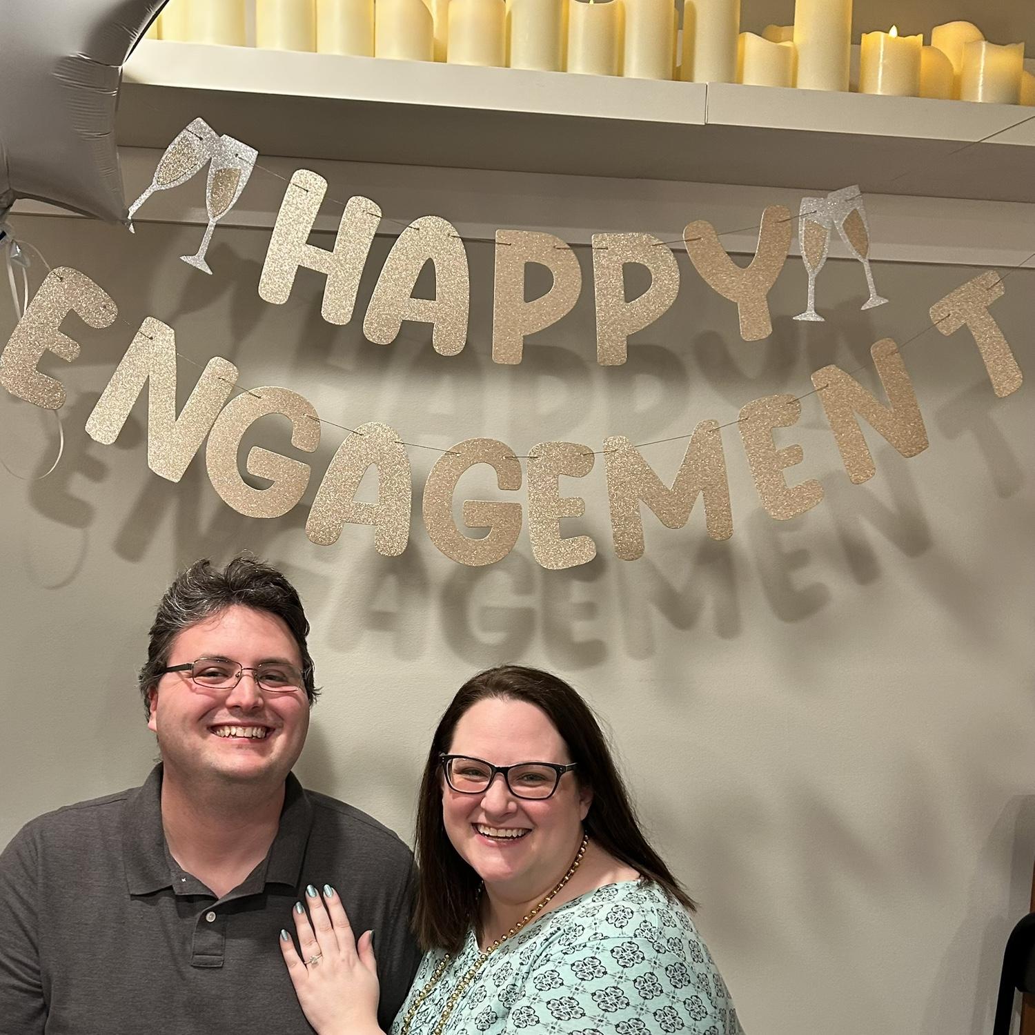 Our friends had a small engagement party for us.