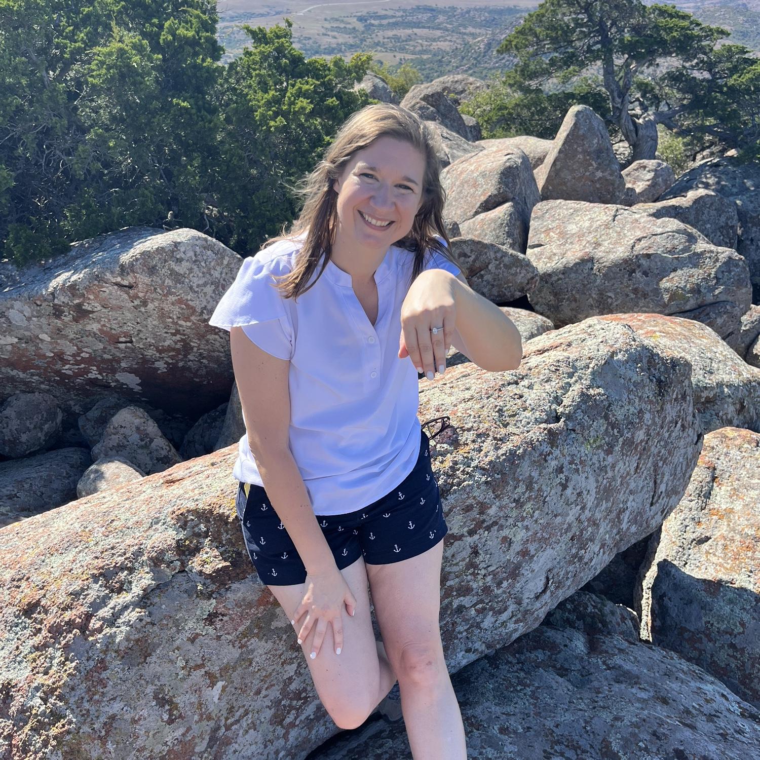 New Beginnings: On October 18th (8 months and 1 day after that first message), in a private spot on top of Mount Scott, Danny got on one knee and asked Teresa to marry him!
