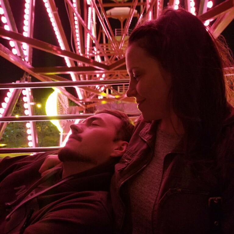 Free Ferris wheel ride at Better Dangers on Nate's 30th birthday.