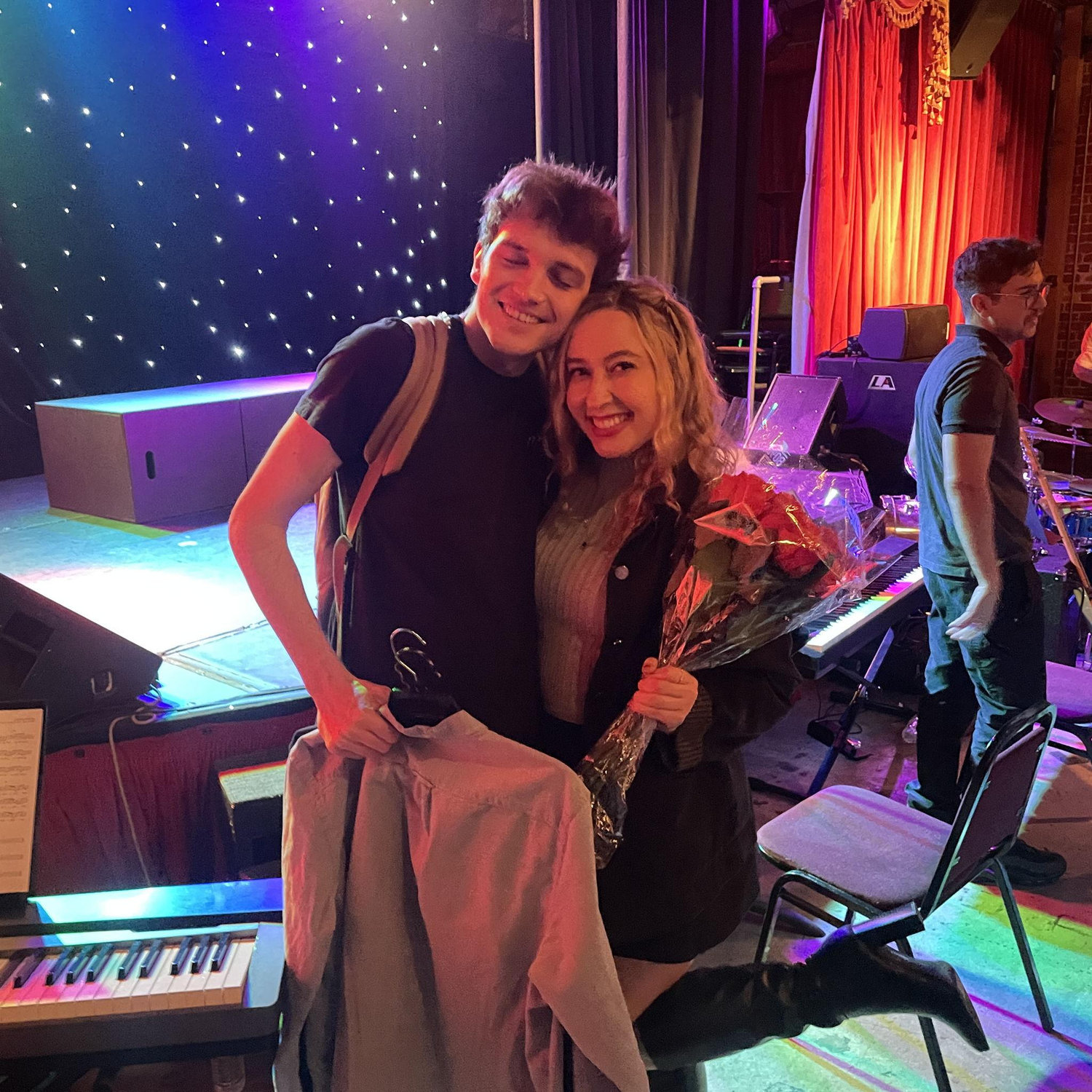 Maddie supporting Ross at his Hollywood Fringe debut🤖