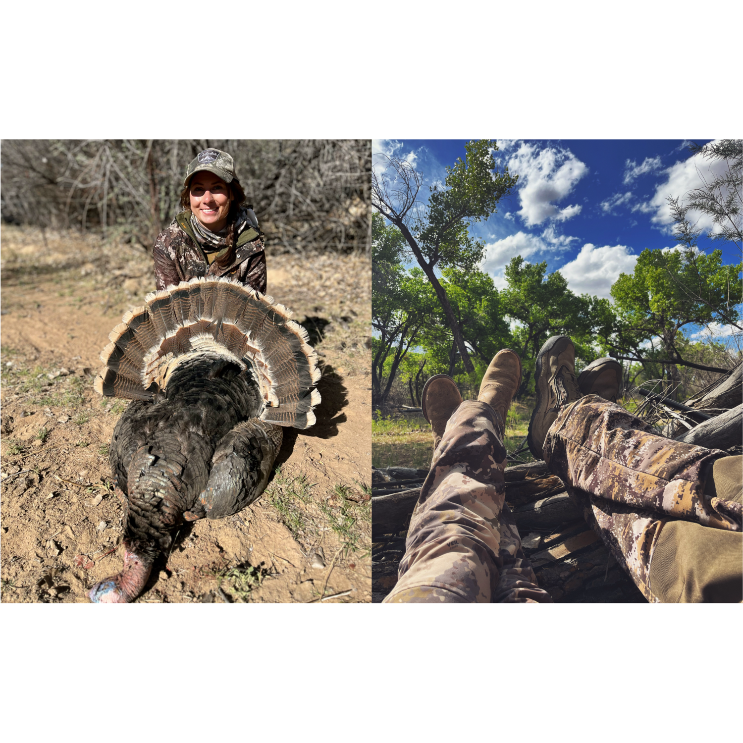 Zoë's 2023 turkey, and time together in the turkey blind.