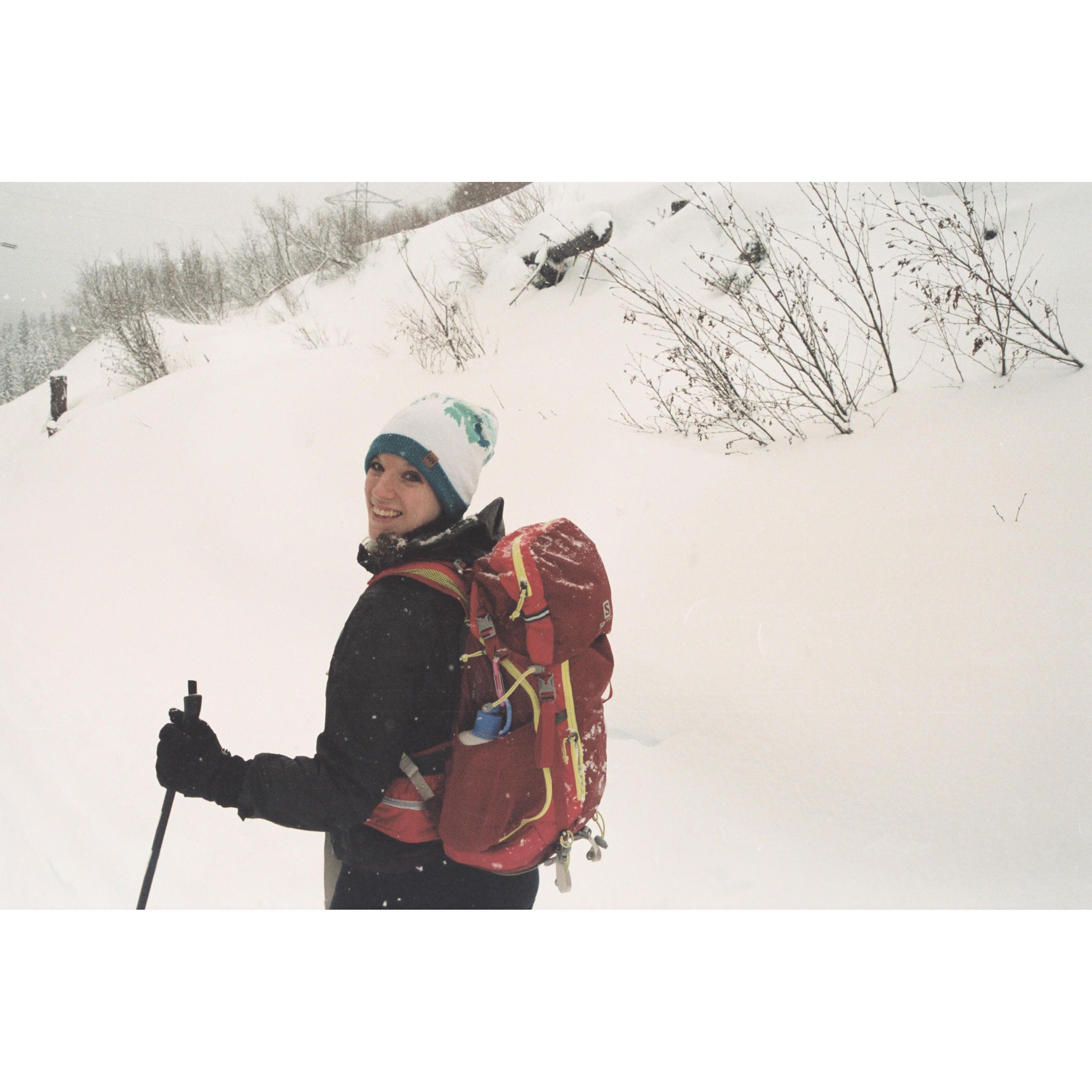 Skiing at the Stephen's Pass Nordic Center.