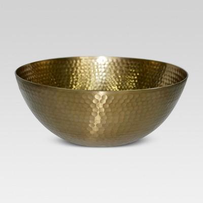 Metal Hammered Small Serving Bowl - Gold - Threshold™