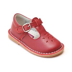 L'Amour Classic 751 Red Leather Shoes