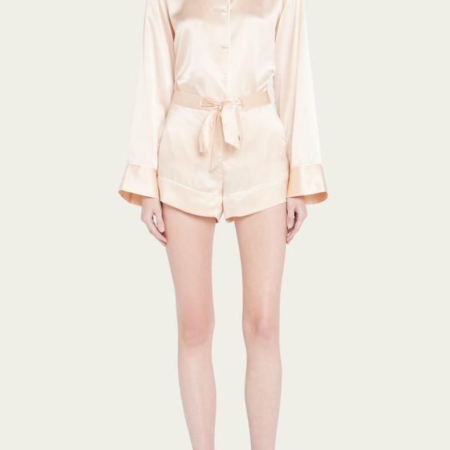 Kiki De Montparnasse Silk Lounge Shorts