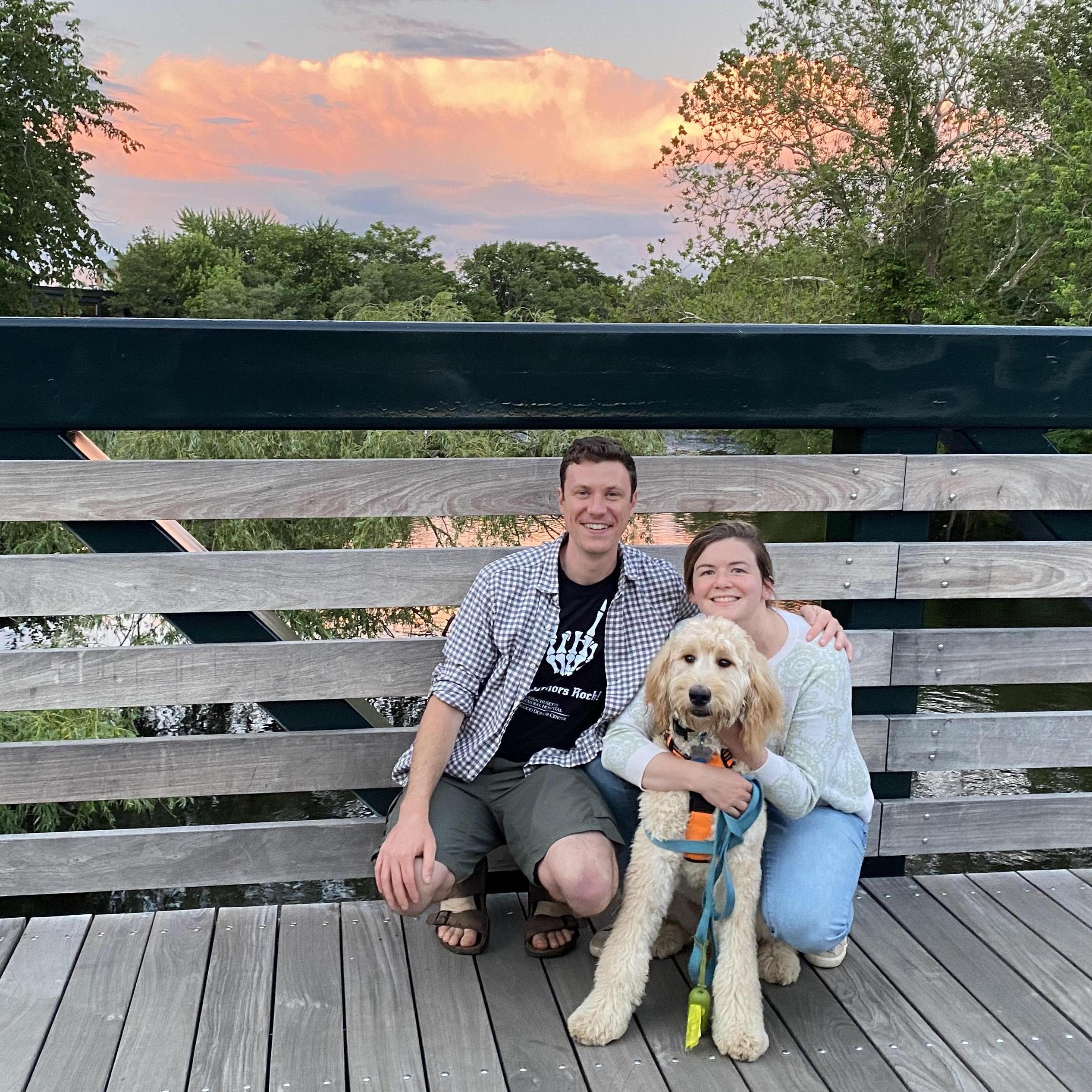 On one of our many dog walks with our beloved Archer