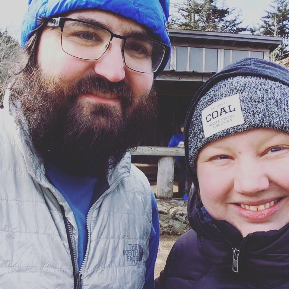 Camping in 18 degrees at Icewater Spring shelter in the Smoky Mountains—dehydrated biscuits and gravy never were more vitalizing.