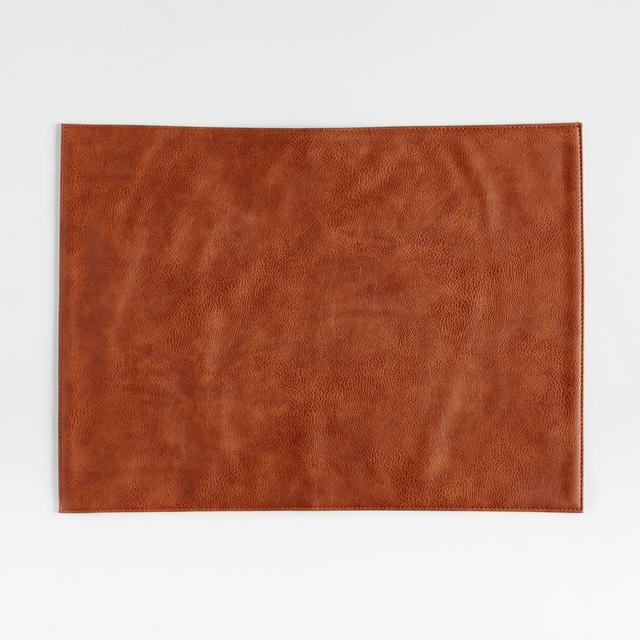 Maxwell Cognac Rectangle Easy-Clean Placemat