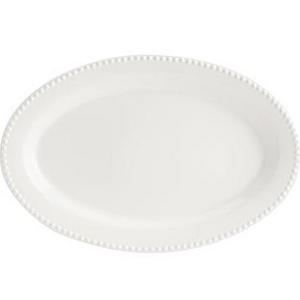 Emma Oval Serving Platter, Large - White