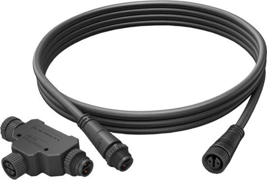 Philips - Hue Outdoor T-Connector Cable - Black