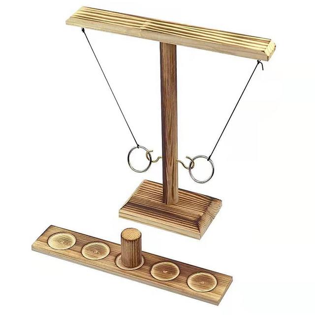 Hook and Ring Game Handmade Wooden Toss Game Party Games Backyard Games for Kids and Adults