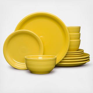 Bistro Coupe 12-Piece Dinnerware Set, Service for 4