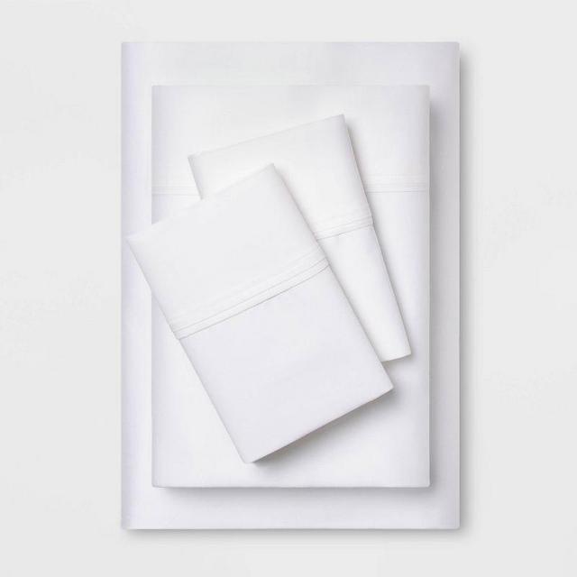 400 Thread Count Solid Performance Sheet Set - Threshold™