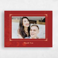 Red Wedding Thank You - Ames Portrait