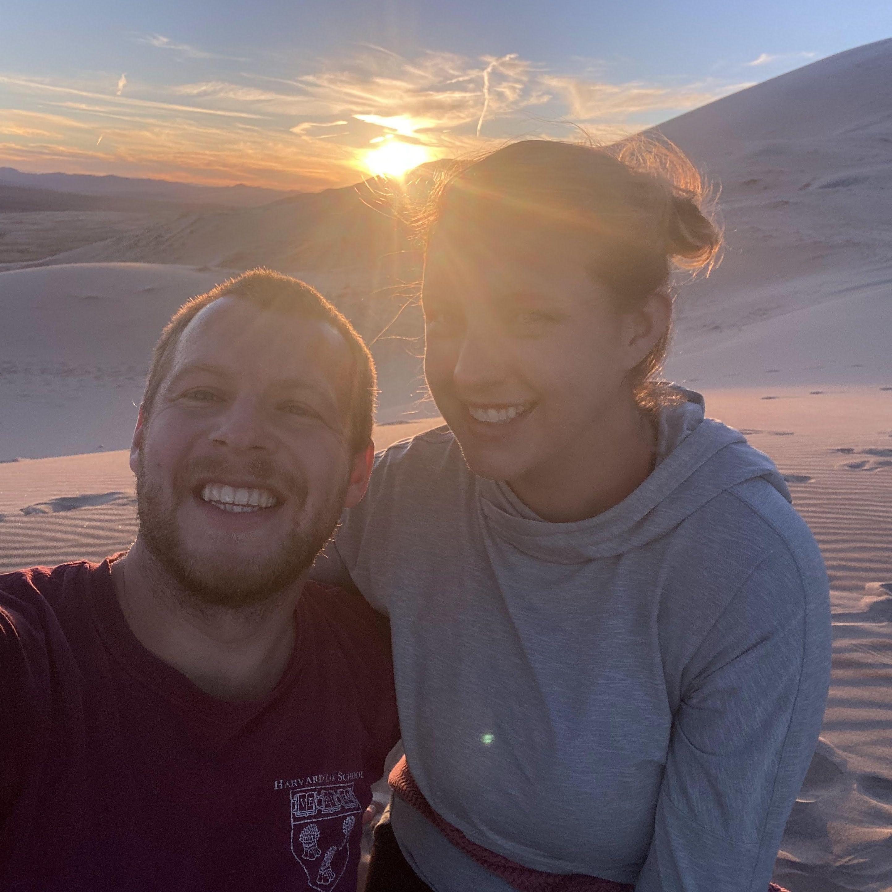 Second annual desert trip - sprinting up to the top of Kelso Dunes in Mojave for sunset.