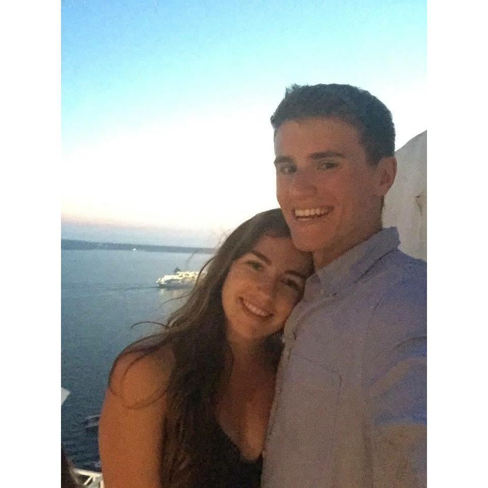 To watching sunsets in Greece