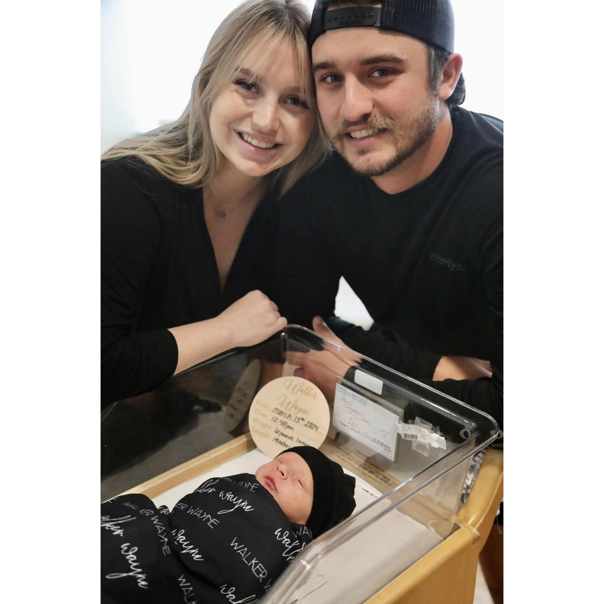 The day we brought home our sweet boy.