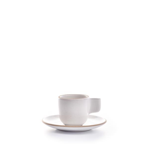 Heath Espresso Cup & Saucer (Opaque White)