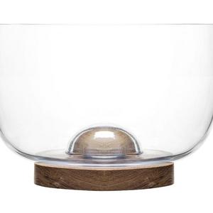 Sagaform Oval Oak & Glass Bowl