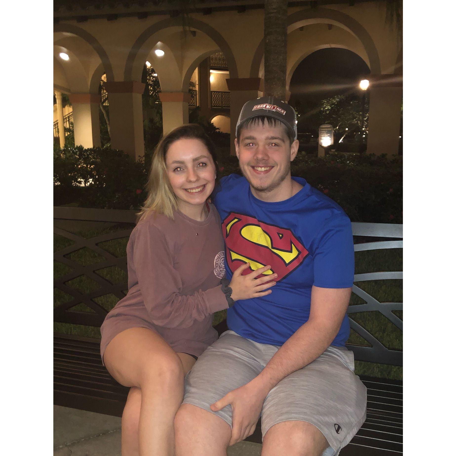 Our first vacation together. Family trip to Universal Orlando, 2019