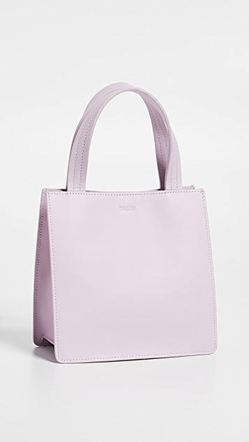 BAGGU Small Leather Retail Tote