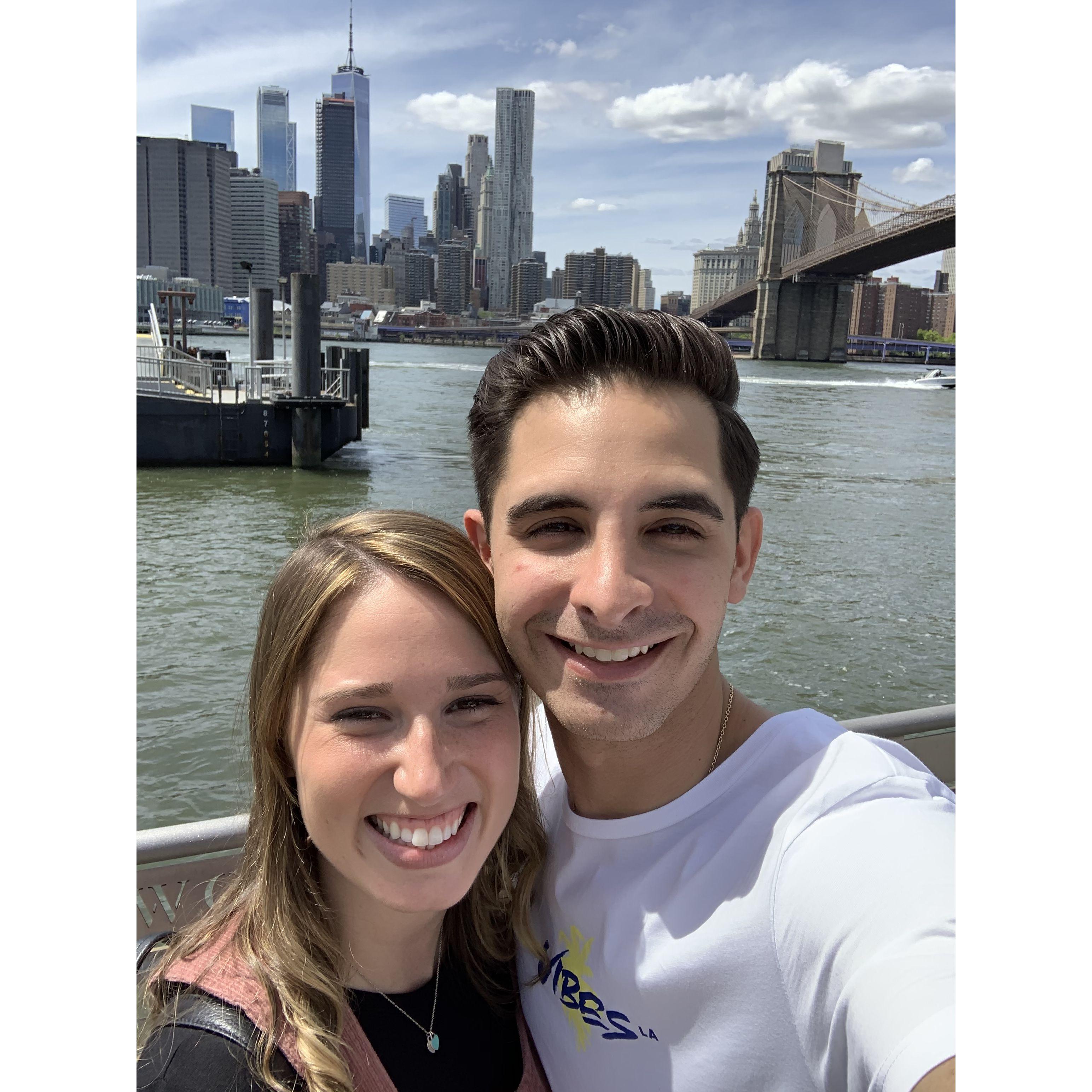 Date to Brooklyn. Little did we know we would be engaged at this same spot 3 years later!