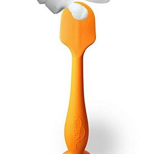 Orange BabyBum Diaper Cream Brush - Soft Silicone Diaper Cream Applicator