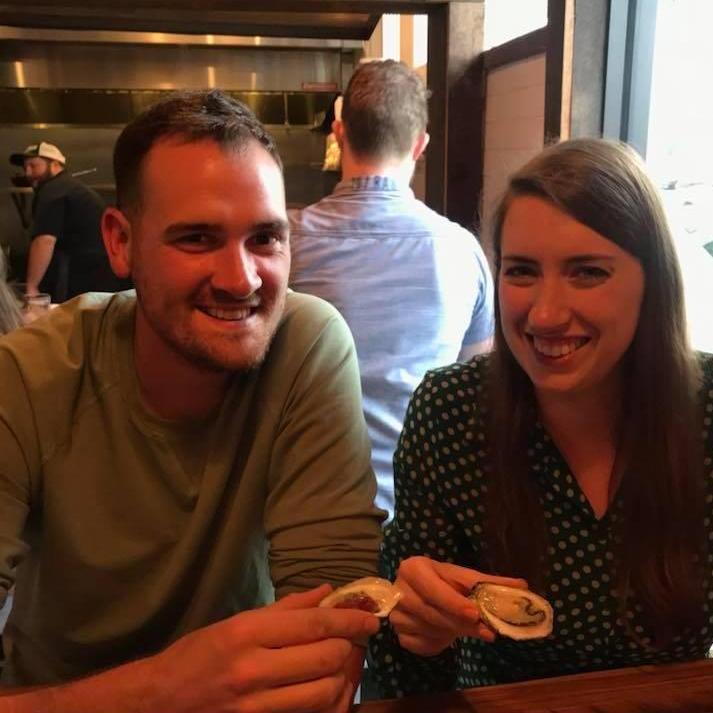 Justin's first oyster