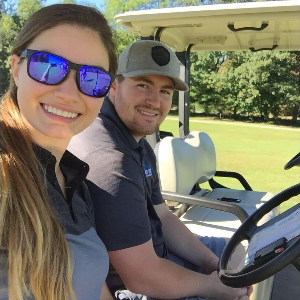 Attempting to golf!