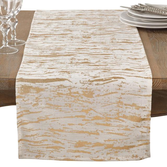 Bright Gold Splatter Table Runner - Saro Lifestyle